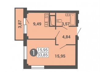 Продается 1-ком. квартира, 33.9 м2, Архангельск, территориальный округ Майская горка