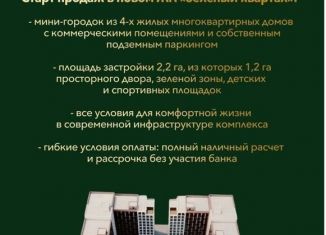 Продается двухкомнатная квартира, 96 м2, Нальчик, улица Циолковского, 7, район Завокзальный