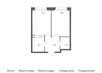 Продаю 1-ком. квартиру, 31.6 м2, Москва, жилой комплекс Ольховый Квартал, к2.1