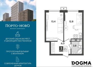 1-ком. квартира на продажу, 36 м2, Новороссийск