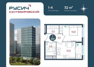 Продаю 1-ком. квартиру, 32 м2, Москва, Кавказский бульвар, 51