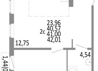 Продаю 2-ком. квартиру, 41 м2, Челябинск, Советский район