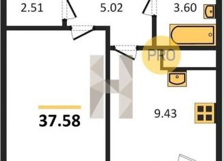 Продажа однокомнатной квартиры, 37.6 м2, Ростов-на-Дону