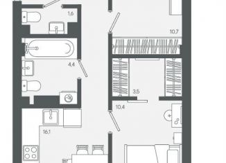 Продается 2-комнатная квартира, 59.8 м2, Свердловская область