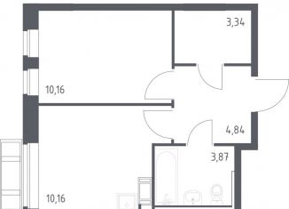 Продажа 1-комнатной квартиры, 32 м2, село Лайково