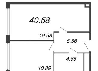 Продается однокомнатная квартира, 40.6 м2, Санкт-Петербург, проспект Большевиков, уч3, метро Улица Дыбенко