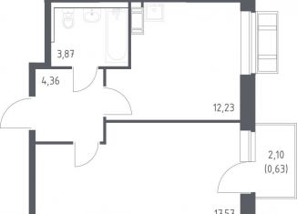 Продается однокомнатная квартира, 37.9 м2, Московская область