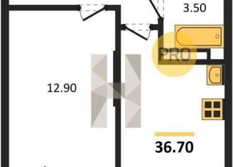 1-ком. квартира на продажу, 36.7 м2, Аксай