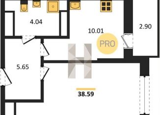 Продажа 1-комнатной квартиры, 38.6 м2, Ростов-на-Дону, Октябрьский район