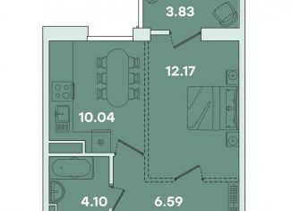 1-ком. квартира на продажу, 36.7 м2, Иркутск, улица Петрова, 16