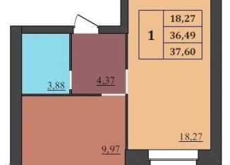 Продаю 1-ком. квартиру, 37.6 м2, Ярославль