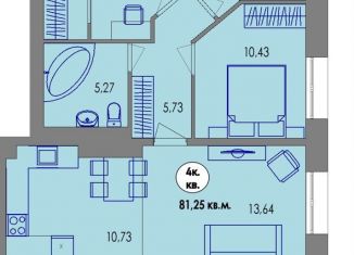 Продаю 4-ком. квартиру, 80.7 м2, Карелия