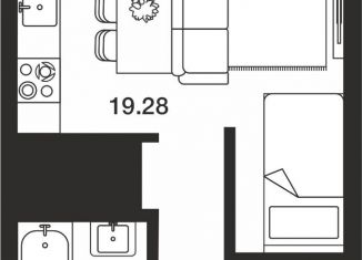 Квартира на продажу студия, 27.9 м2, Тульская область