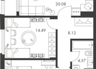 Продам 2-ком. квартиру, 69.4 м2, Тула, Зареченский территориальный округ, улица Карпова, 103А