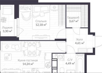 Продается 1-ком. квартира, 40.8 м2, Ленинградская область