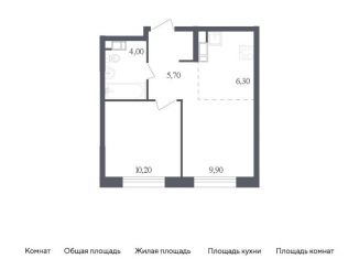 1-ком. квартира на продажу, 36.1 м2, Москва, жилой комплекс Ольховый Квартал, к2.1