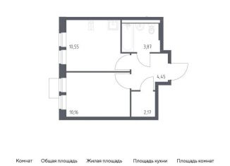 Продается 1-ком. квартира, 31.2 м2, Московская область