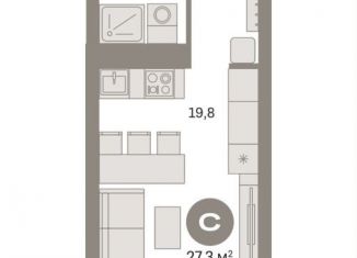 Продаю квартиру студию, 27.3 м2, Москва, метро Нижегородская