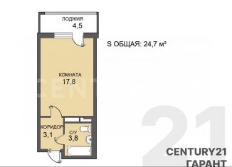 Продаю квартиру студию, 24.7 м2, Санкт-Петербург, ЖК Солнечный Город. Резиденции, проспект Ветеранов, 202