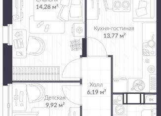 Продам 2-ком. квартиру, 49.2 м2, Ленинградская область