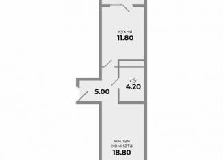 Продам 1-комнатную квартиру, 40.3 м2, Михайловск, Прекрасная улица, 17