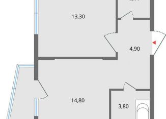 2-ком. квартира на продажу, 41 м2, Липецк, ЖК Атмосфера