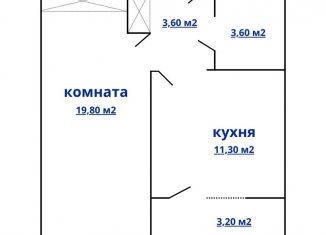 Продажа 1-ком. квартиры, 38.1 м2, посёлок Красный Бор, Мирная улица, 14, ЖК Сити-Парк Преображение