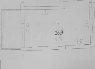 Продаю квартиру студию, 30 м2, Кемерово, жилой район Лесная Поляна, Осенний бульвар, 4