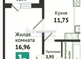 Продаю однокомнатную квартиру, 40 м2, Чебоксары, улица Сергея Бутякова, 5, ЖК Ясная Поляна