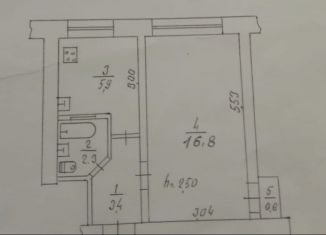 Продам 1-ком. квартиру, 29 м2, Крым, Гвардейская улица, 6