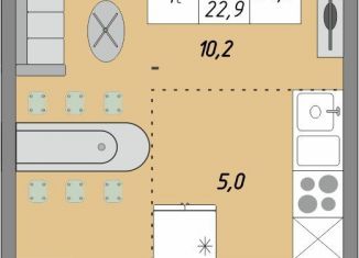 Продажа однокомнатной квартиры, 24.9 м2, Оренбург, жилой комплекс Осенний Лист, 1, ЖК Осенний Лист