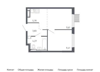 Двухкомнатная квартира на продажу, 32.9 м2, Москва, жилой комплекс Молжаниново, к1, метро Пятницкое шоссе