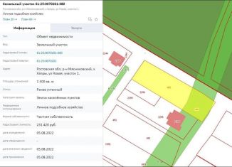 Продается земельный участок, 5 сот., хутор Хапры, улица Гагарина