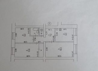 Трехкомнатная квартира на продажу, 60.7 м2, поселок Менделеево, улица Орджоникидзе, 33