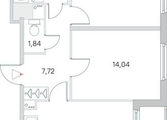 Продается 2-ком. квартира, 59.4 м2, городской посёлок Янино-1, ЖК Ясно-Янино