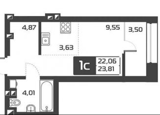 Продается квартира студия, 23.5 м2, Новосибирск