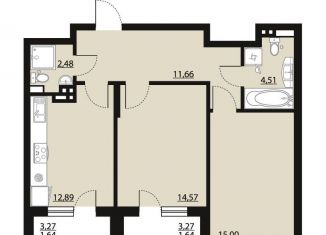 Продажа двухкомнатной квартиры, 64.4 м2, Воронеж, Центральный район