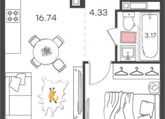 Продаю 2-ком. квартиру, 38.4 м2, Нижний Новгород, метро Комсомольская