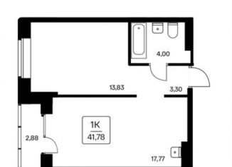 Продается 1-ком. квартира, 41.8 м2, Новосибирск, метро Заельцовская