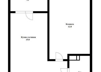 Продажа 1-ком. квартиры, 42.6 м2, Краснодар, микрорайон Любимово, 16