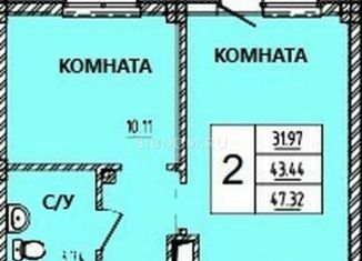 Продается 2-ком. квартира, 47.7 м2, Красноярск