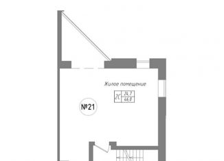 Продам 2-ком. квартиру, 46 м2, посёлок Металлплощадка