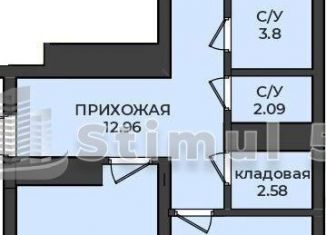 2-ком. квартира на продажу, 78.3 м2, Оренбург, Ленинский район, улица Ильи Глазунова, 8/1