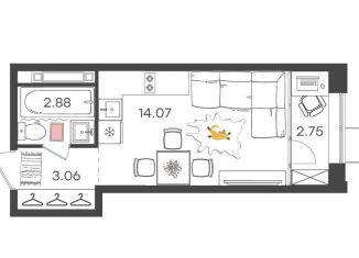 Продается 1-ком. квартира, 22.8 м2, Нижегородская область