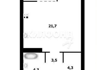 Продажа квартиры студии, 36 м2, Новосибирск, Кировский район, улица Немировича-Данченко, 156