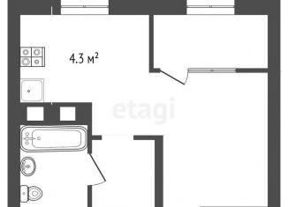 Продажа квартиры студии, 29.4 м2, Республика Башкортостан, Интернациональная улица, 61