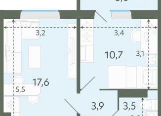 Продажа 1-ком. квартиры, 35.7 м2, Новосибирская область, Спортивная улица, 37