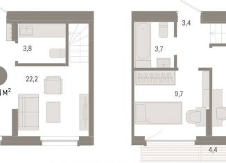 Продам 2-ком. квартиру, 66.4 м2, Свердловская область