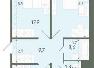 Продам трехкомнатную квартиру, 80 м2, Новосибирск, метро Площадь Маркса, Спортивная улица, 37