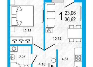 Продается 2-ком. квартира, 36.6 м2, Республика Башкортостан